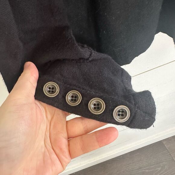 Free People Women’s Medium Assymetrical Cotton Jacket Sweater - Picture 6 of 7